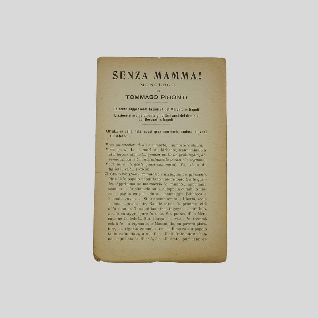 Senza Mamma ! Monologo. | Immagine principale