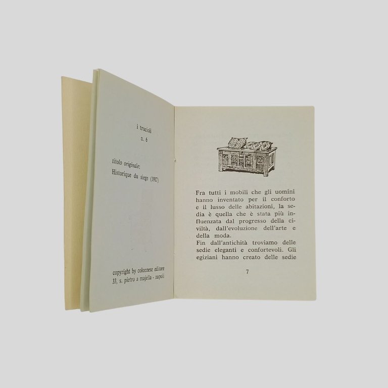 Storia della sedia. Traduzione italiana di Historique du siège (1917) … | Immagine Gallery 2