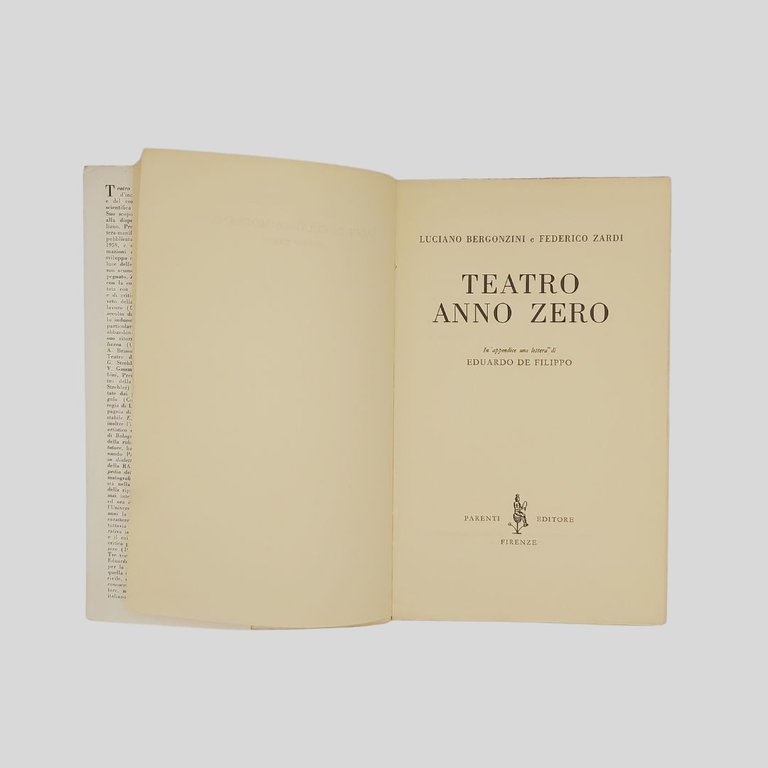 Teatro anno zero. In appendice una lettera di Eduardo De …