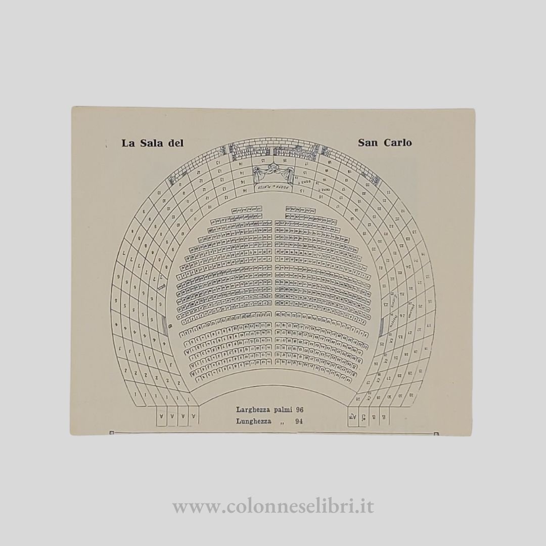 Teatro San Carlo. La Sala. Larghezza Palmi 96. Lunghezza Palmi …