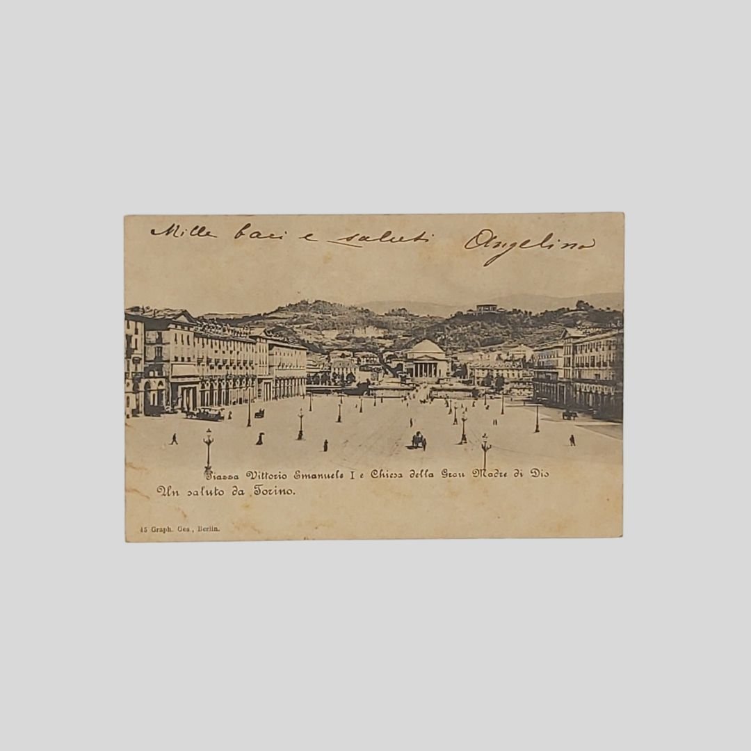 Torino. Piazza Vittorio Emanuele I e Chiesa della Gran Madre …