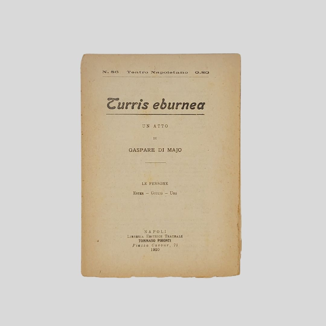 Turris eburnea. Atto unico.