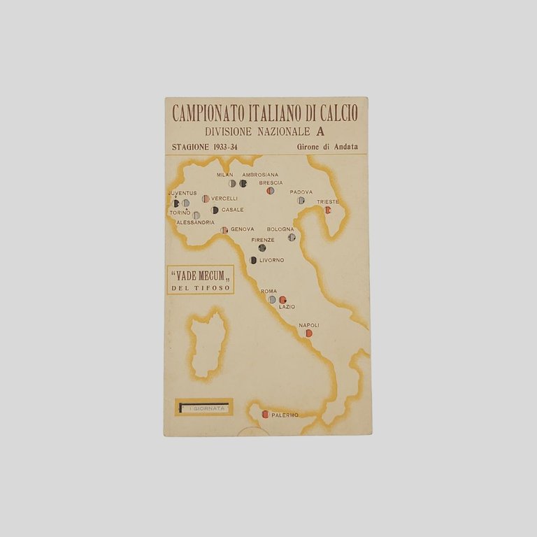 Vademecum del tifoso. Campionato Italiano di Calcio. Divisione Nazionale A. … | Immagine Gallery 1