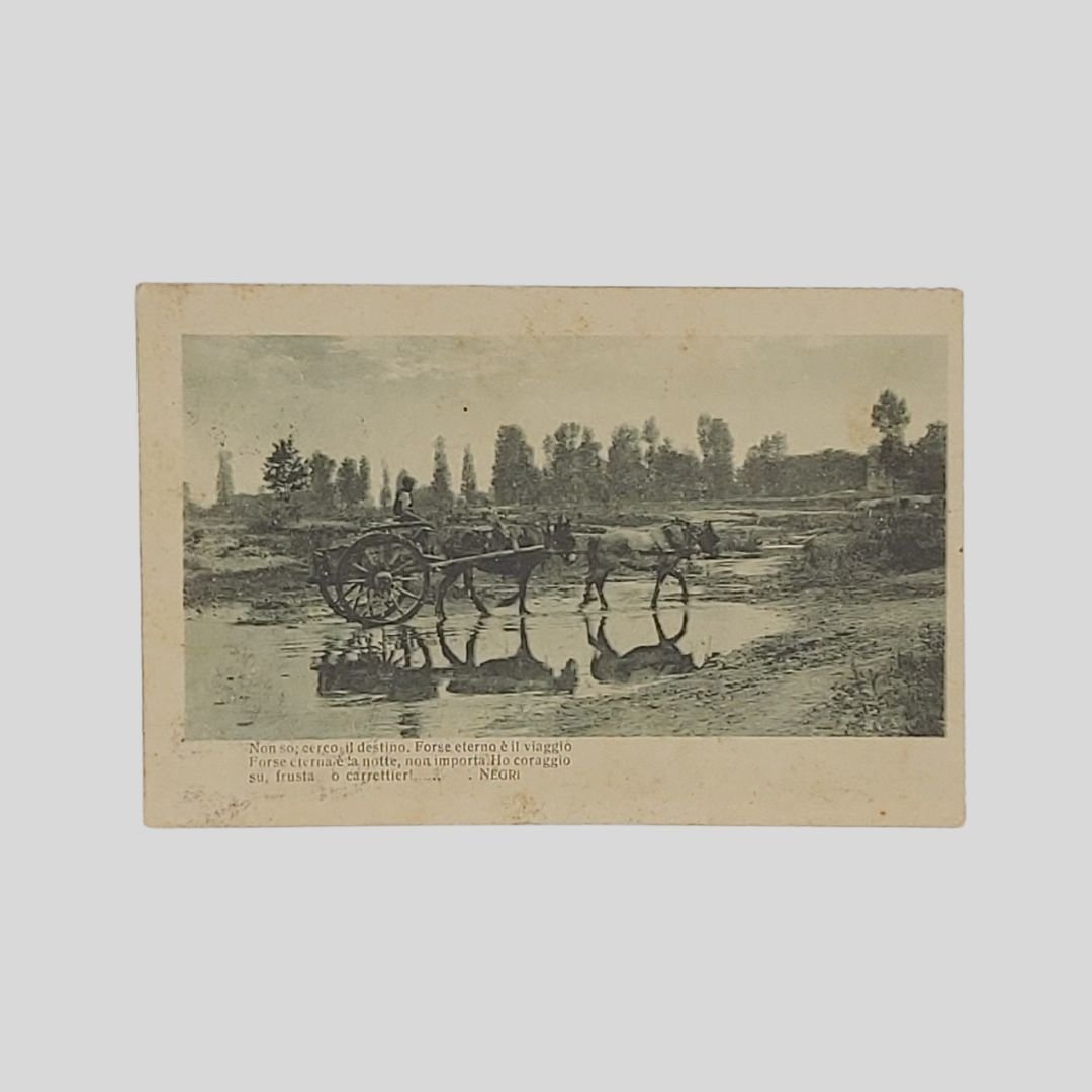 Versi con carro trainato da cavalli.