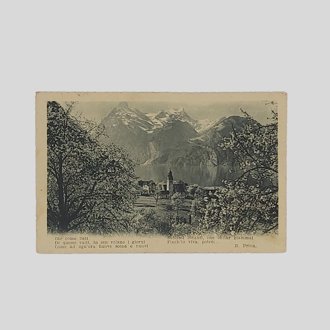 Versi con paesaggio montano.