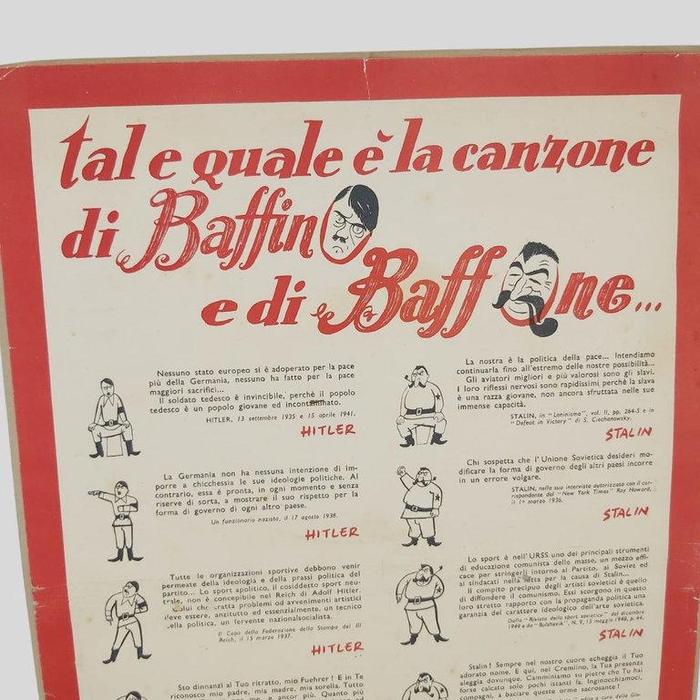 Volantino di propaganda anticomunista montato su cartoncino. | Immagine Gallery 3