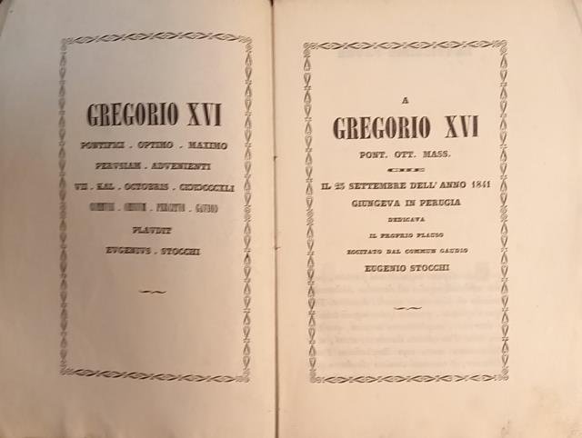 A GREGORIO XVI PONT. OTT. MASS. CHE IL 25 SETTEMBRE … | Immagine principale