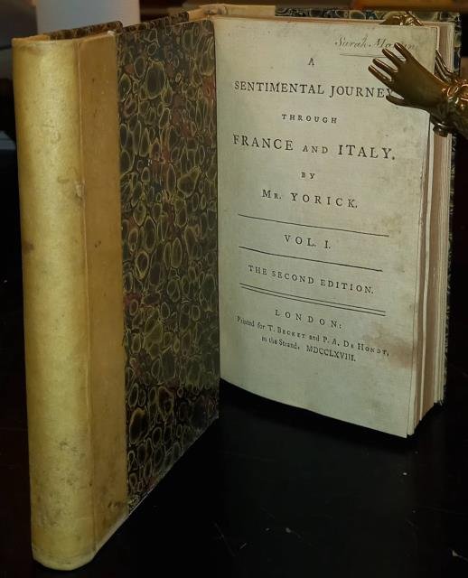 A SENTIMENTAL JOURNEY THROUGH FRANCE AND ITALY BY MR. YORICK. …