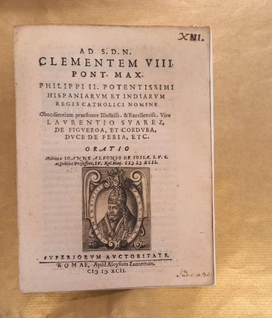Ad S.D.N. Clementem VIII pont. max. Philippi II potentissimi Hispaniarum …