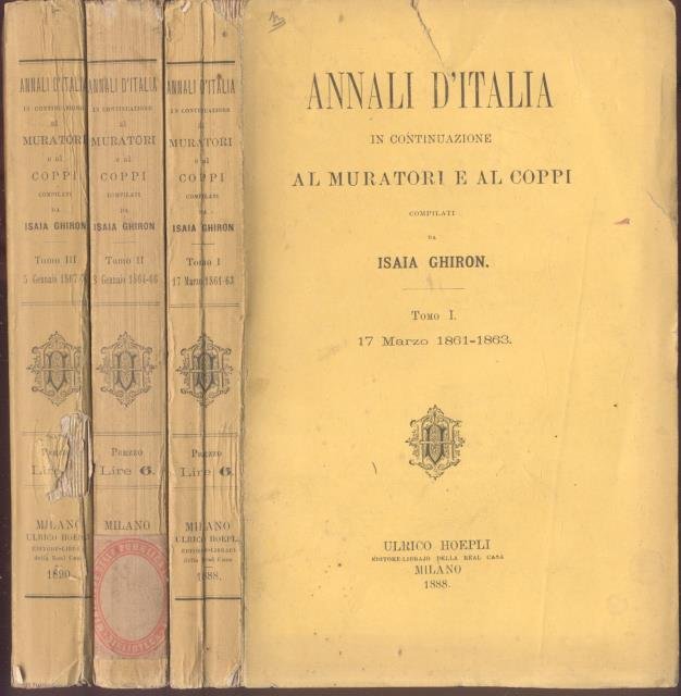 ANNALI D'ITALIA 1861-1870. In continuazione al Muratori e al Coppi. …