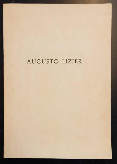 AUGUSTO LIZIER. Nel decimo anniversario della morte.