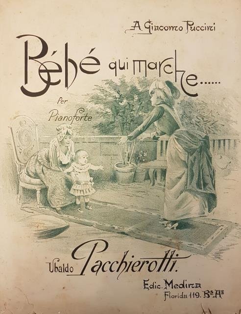 BEBE' QUI MARCHE. Per Pianoforte. 1920 circa.