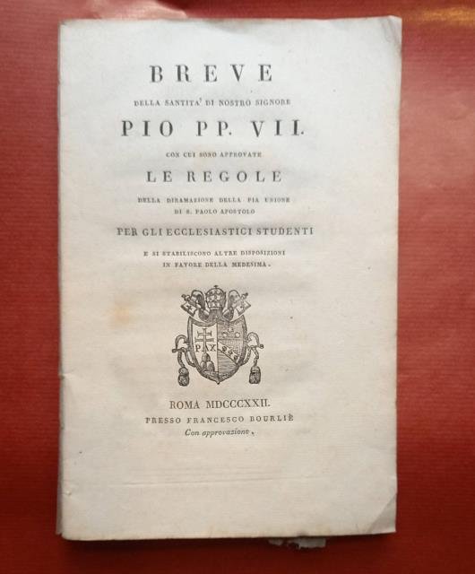 BREVE DELLA SANTITA' DI NOSTRO SIGNORE PIO PP. VII. Con … | Immagine principale