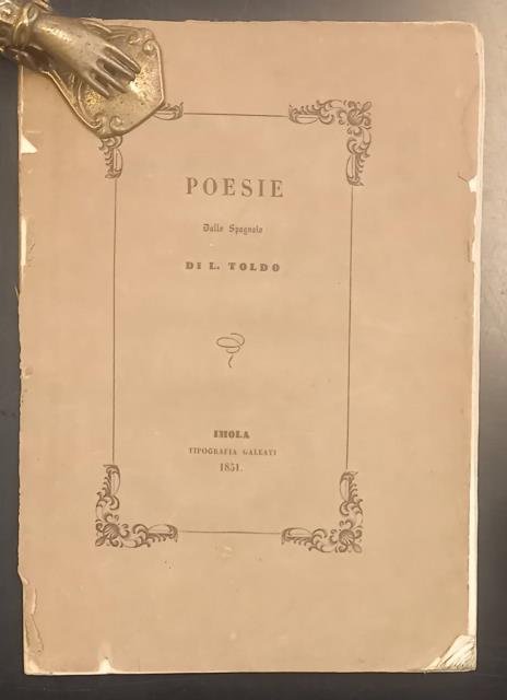 CANTI. Liberamente tradotti da L. Toldo.