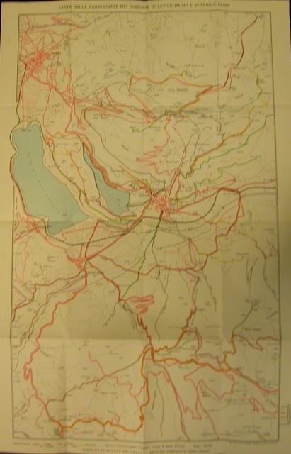 CARTA DELLE PASSEGGIATE NEI DINTORNI DI LEVICO BAGNI E VETRIOLO … | Immagine principale