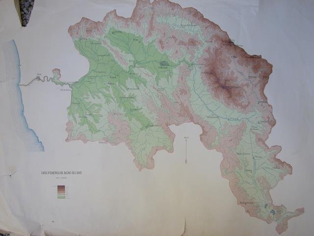 CARTA IPSOMETRICA DEL BACINO DELL'ARNO. Prima metà del XX secolo. | Immagine principale