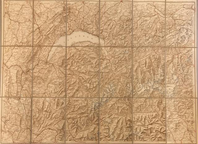 CARTE ROUTIERE DE LA SUISSE OCCIDENTALE - SAVOIE ET DES …