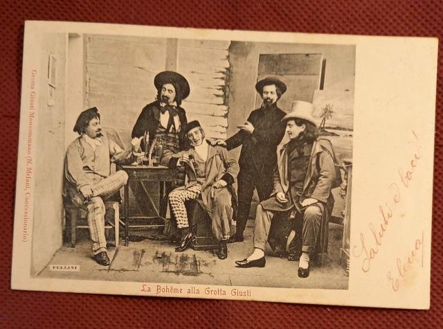 Cartolina postale per una esecuzione de "La Bohème" di Giacomo …