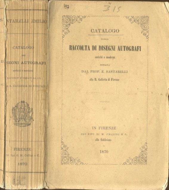 CATALOGO DELLA RACCOLTA DI DISEGNI AUTOGRAFI ANTICHI E MODERNI DONATA … | Immagine principale
