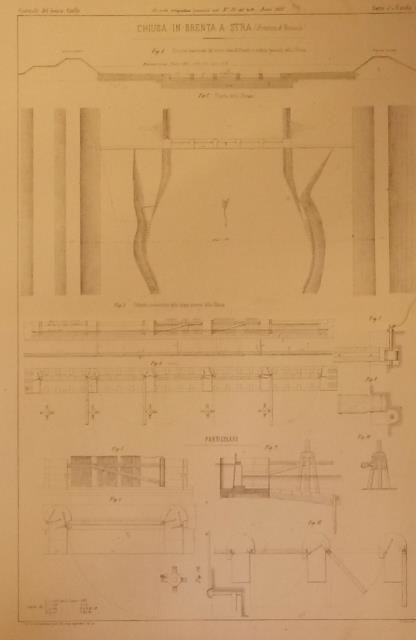 CHIUSA IN BRENTA A STRA (Provincia di Venezia). Tavola illustrativa …