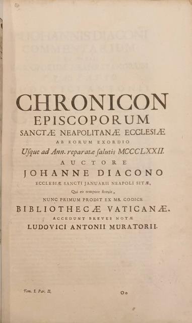 Chronicon episcoporum sanctae Neapolitanae ecclesiae ab eorum exordio usque ad …