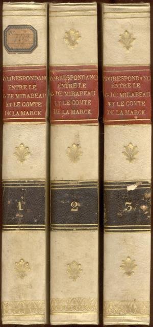 CORRESPONDANCE ENTRE LE COMTE DE MIRABEAU ET LE COMTE DE …