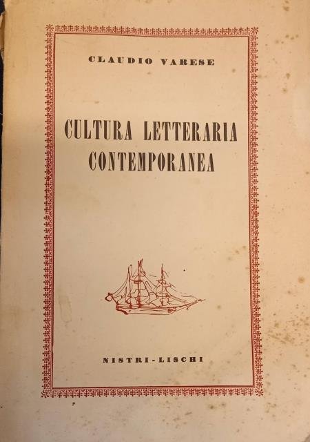 CULTURA LETTERARIA CONTEMPORANEA.