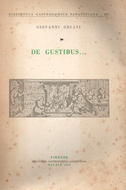 DE GUSTIBUS.
