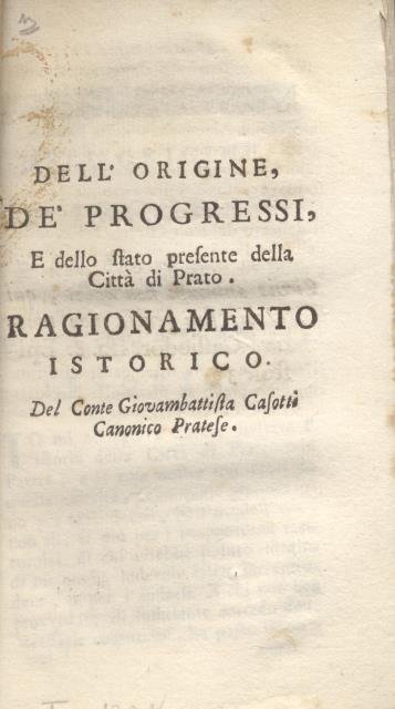 DELL'ORIGINE, DE' PROGRESSI, E DELLO STATO PRESENTE DELLA CITTA' DI …