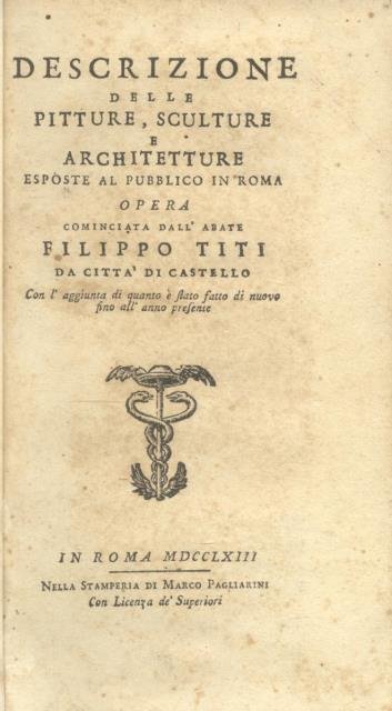 DESCRIZIONE DELLE PITTURE, SCULTURE E ARCHITETTURE ESPOSTE AL PUBBLICO IN …