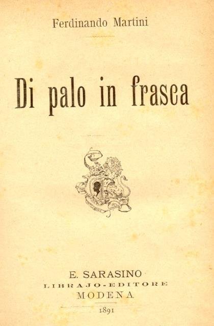 DI PALO IN FRASCA.