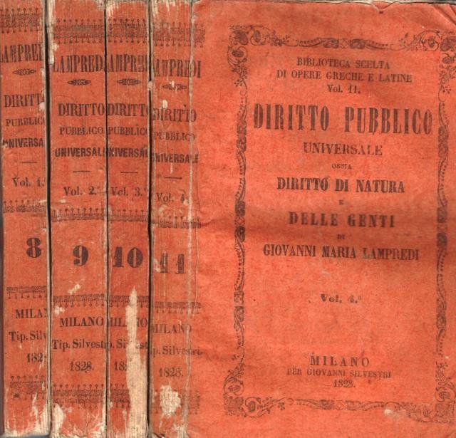 DIRITTO PUBBLICO UNIVERSALE o sia DIRITTO DI NATURA DELLE GENTI. … | Immagine principale