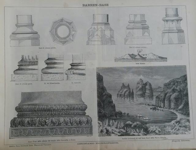 DIZIONARIO ENCICLOPEDICO ILLUSTRATO. Compilato per cura della Società per l'Emancipazione Intellettuale. Disponibile solo il volume contenente le Tavole. Contenente esatte e sintetiche nozioni di storia, geografia, biografia, cronologia, poesia, scienze fisiche, matematiche, chimiche, mediche, meccaniche, arte, filosofia, igiene, estetica, industria, commercio, ecc. Comprendendo ogni ramo dello scibile umano. Inclusovi un completo dizionario dei Comuni d'Italia. 1895 circa.