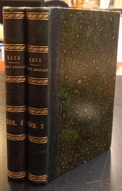 DROIT ANGLAIS. Ou Résumé le la Législation Anglaise sous la …