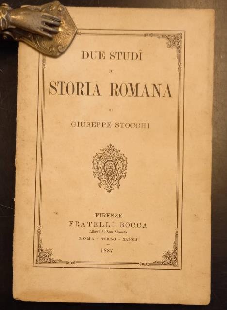 DUE STUDÎ DI STORIA ROMANA.