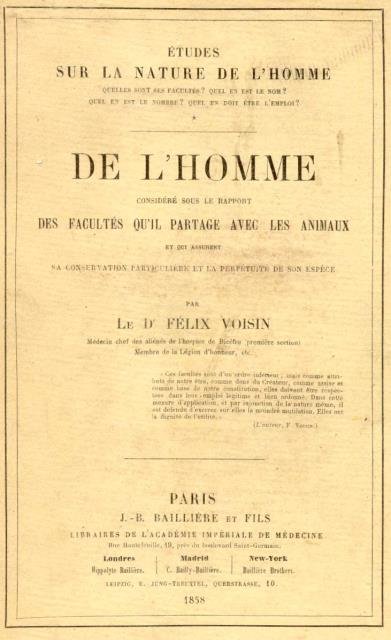 ÉTUDES SUR LA NATURE DE L'HOMME. Quelle sont ses facultès? …