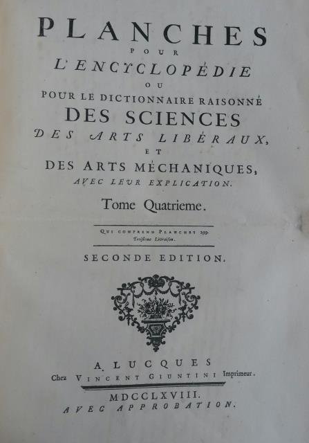 ÉVENTAILLISTE. Quattro tavole tratte da "Planches pour l'"Encyclopédie ou pour …