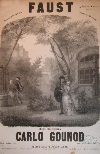 FAUST (1859). Dramma lirico in cinque atti. Riduzione per Pianoforte solo (Pl.n°13935).