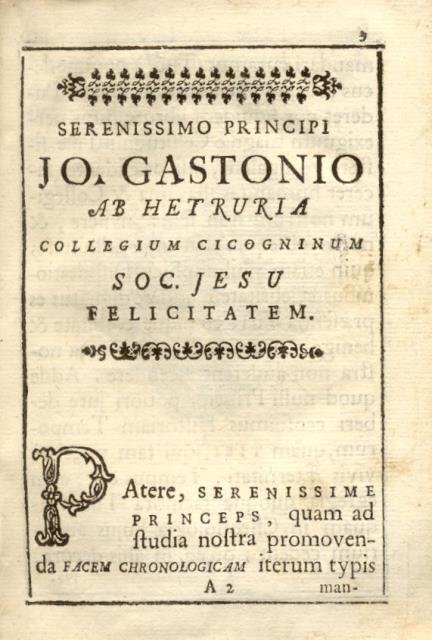 FAX CHRONOLOGICA AD OMNIGENAM HISTORIAM SACRA, POLITICA, BELLICA, FORTUITA, LITERAS, …