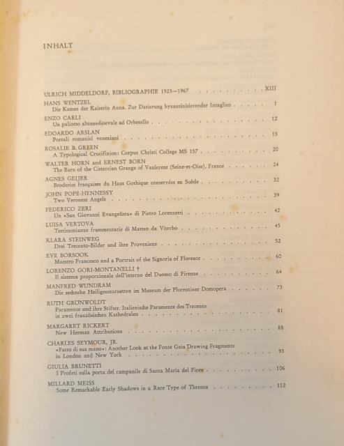 FESTSCHRIFT ULRICH MIDDELDORF.