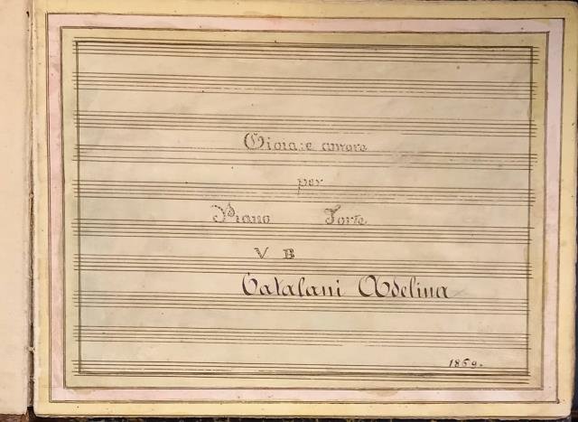 GIOIA E AMORE. Per Piano forte. Catalani Adelina.