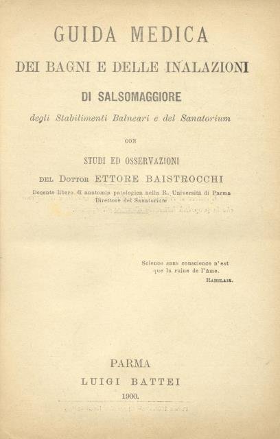 GUIDA MEDICA DEI BAGNI E DELLE INALAZIONI DI SALSOMAGGIORE DEGLI …