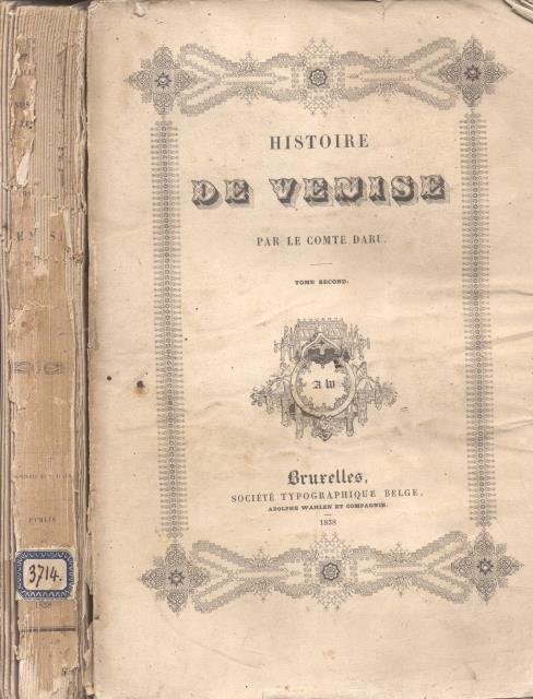 HISTOIRE DE VENISE.