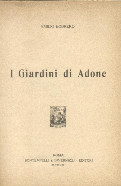 I GIARDINI DI ADONE. | Immagine principale