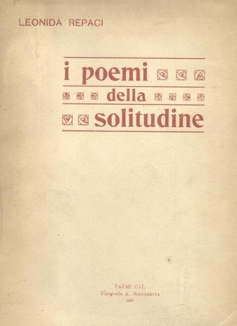 I POEMI DELLA SOLITUDINE. | Immagine principale