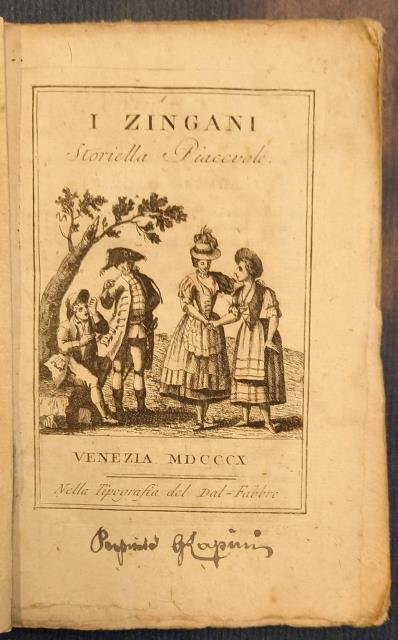 I ZINGANI. Storiella piacevole.