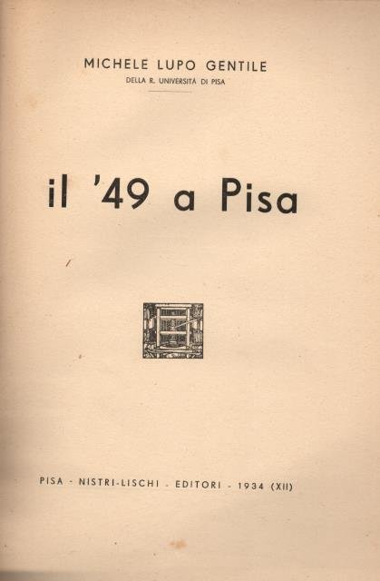 IL 1849 A PISA.