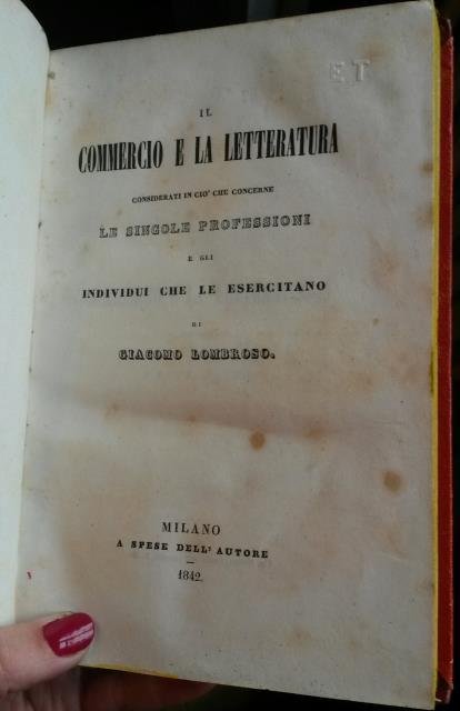 IL COMMERCIO E LA LETTERATURA. Considerati in ciò che concerne …