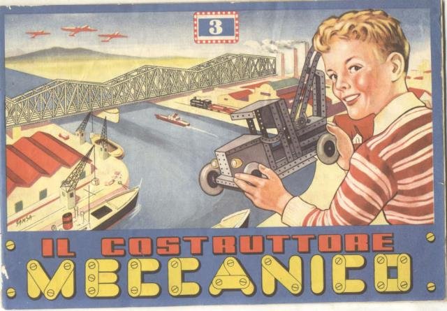 IL COSTRUTTORE MECCANICO. Catalogo illustrato Scatola n°3 dei Giocattoli Bral, …