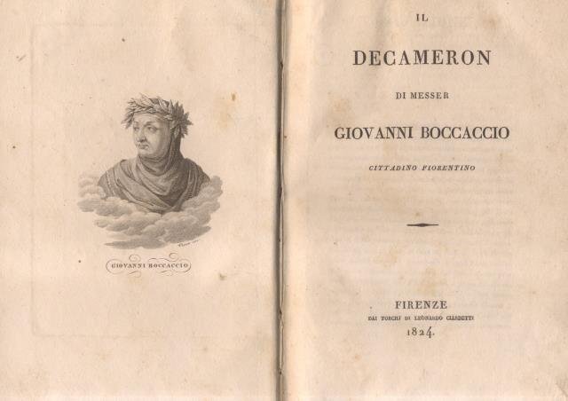 IL DECAMERON DI MESSER GIOVANNI BOCCACCIO CITTADINO FIORENTINO.